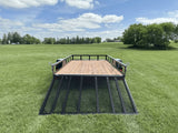 77-in x 12-ft Utility Trailer With Gate, Black Z5N9 - product image 2
