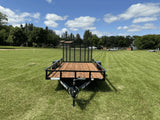 77-in x 12-ft Utility Trailer With Gate, Black Z5N9 - product image 3