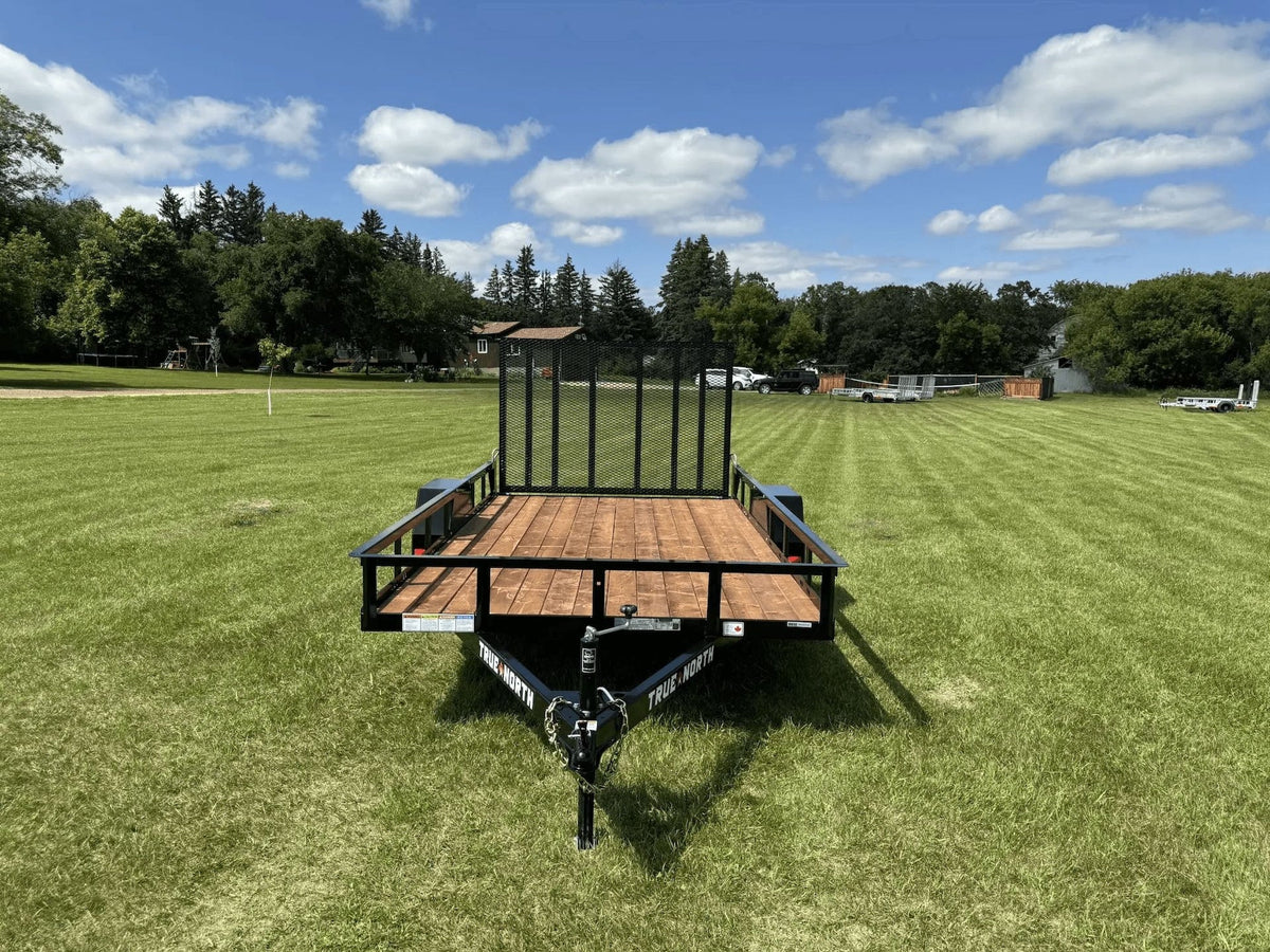 77-in x 12-ft Utility Trailer With Gate, Black Z5N9 - product image 3
