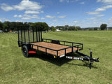 77-in x 12-ft Utility Trailer With Gate, Black Z5N9 - product image 4