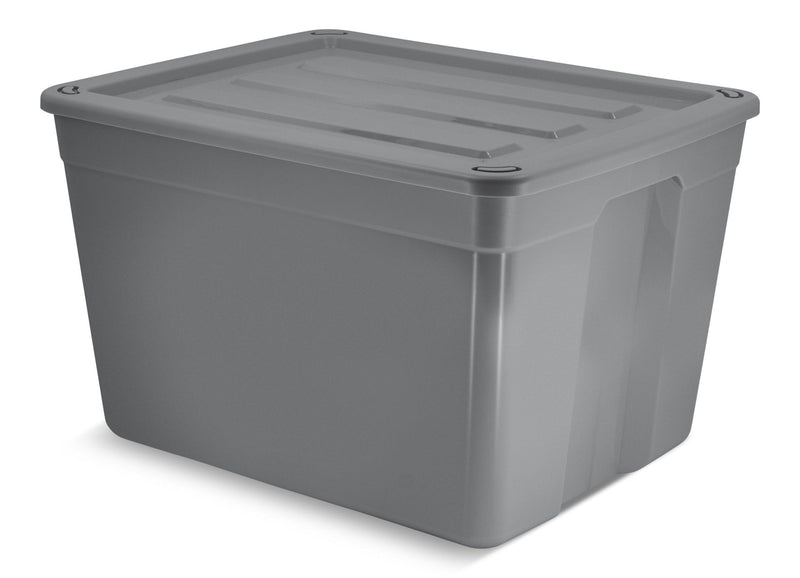 type A Solid Storage Tote with Wheels, 80-L C8M2