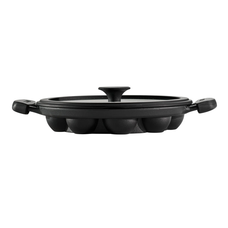 Pre-Seasoned Cast Iron Paniyarrakal with Lid R6J0