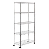 Classics, 5-Tier Steel Wire Shelving, 30-in x 14-in x 60-in, Chrome D1A1 - product image 1
