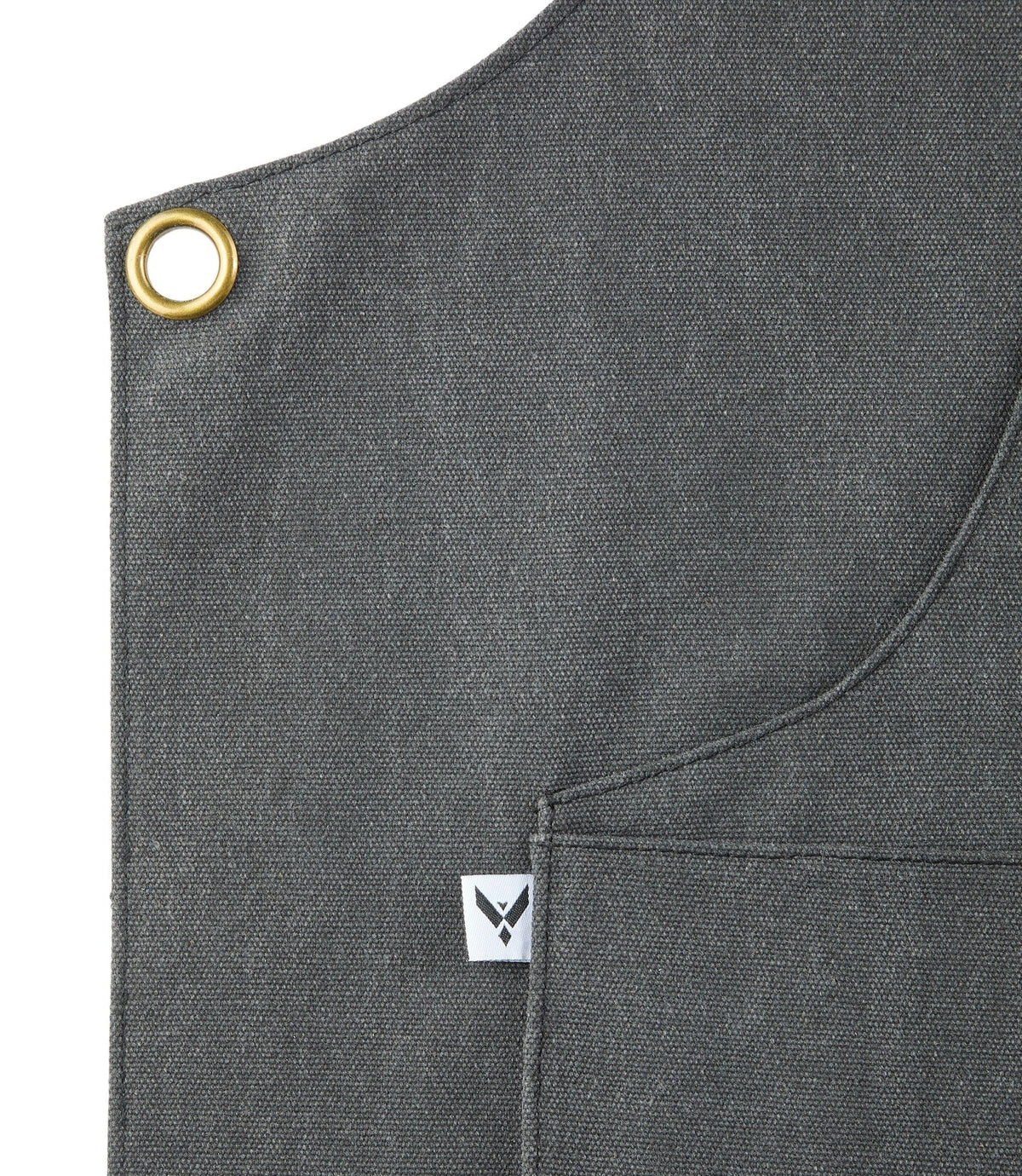 Adjustable Canvas & Leather BBQ Grilling Apron with Pockets, Grey M0D1 - product image 2