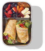 3-Compartment Stainless Bento Lunch Box Food Storage Container, Blue, 1.3-L J8J0 - product image 1