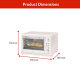 Digital Multi-Functional Air Fryer Toaster Oven with 11 Pre-Set Functions, Shortbread, 6-Slices Y8T4 - product image 7