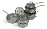 Elite Series 3-Ply Clad Stainless Cookware Set, Oven Safe X8F7 - product image 1