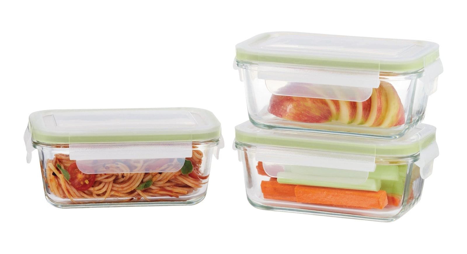 Glass Clip Leakproof Lid Food Storage Container, 485 mL, 3 Count N0F3 - product image 1