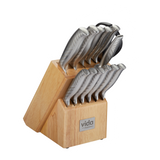 Stainless Steel Knife Block Set, Ergonomic Grip, 14-pc X1M7 - product image 1
