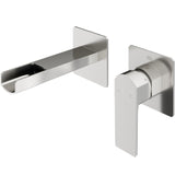 Atticus Brushed Nickel Wall Mount Bathroom Faucet R8V9 - product image 1