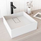 Bryant MatteStone 15x15-in Deep White Bathroom Sink/Basin with Square Vessel D7D3 - product image 7