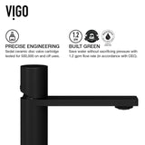 Cavalli MatteShell Matte Black Bathroom Sink/Basin Set with Gotham Faucet and Round Glass Vessel L9R5 - product image 5