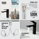 Davidson Single Handle Single Hole Bathroom Sink Faucet, WaterSense Certified, Matte Black C0G3 - product image 3