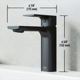 Davidson Single Handle Single Hole Bathroom Sink Faucet, WaterSense Certified, Matte Black C0G3 - product image 6
