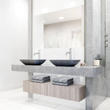 Duomo Gothic ConcretoStone 18x13-in Deep Grey Bathroom Sink/Basin with Rectangular Vessel S7L9 - product image 8