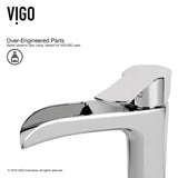 Glass Grey Onyx Bathroom Sink/Basin Set with Niko Faucet and Rectangular Vessel E5R9 - product image 2