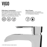 Glass Grey Onyx Bathroom Sink/Basin Set with Niko Faucet and Rectangular Vessel E5R9 - product image 5