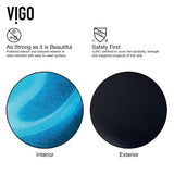 Glass Rectangular Vessel Bathroom Sink/Basin, Turquoise M3Q3 - product image 5