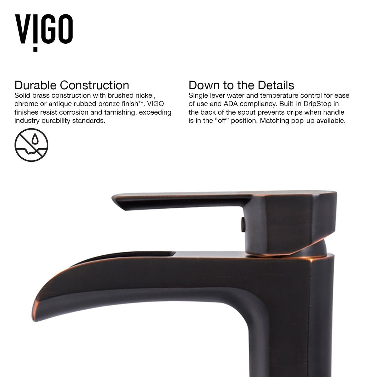 Glass Russet Brown Bathroom Sink/Basin Set with Niko Faucet and Round Vessel R2W2 - product image 6