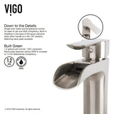 Hibiscus MatteStone White Bathroom Sink/Basin Set with Niko Faucet and Square Composite Vessel G4H5 - product image 8