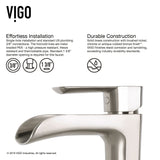 Hyacinth MatteStone White Bathroom Sink/Basin Set with Niko Faucet and Square Composite Vessel C6E2 - product image 6