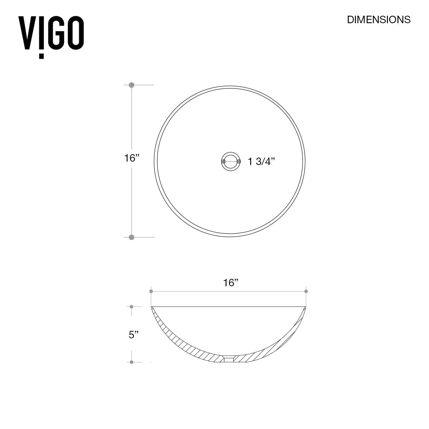 Lotus Matte Stone Round Composite Vessel Bathroom Sink/Basin with Deep Bowl, White K3Y8 - product image 4
