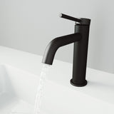 Madison Single Handle Single Hole cFiber Bathroom Sink Faucet, Matte Black T7B5 - product image 8