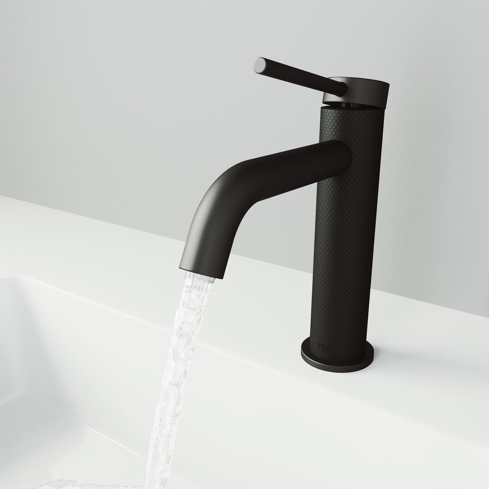 Madison Single Handle Single Hole cFiber Bathroom Sink Faucet, Matte Black T7B5 - product image 8