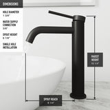Magnolia MatteStone White Bathroom Sink/Basin Set with Lexington Faucet and Rectangular Composite Vessel Z0D1 - product image 5