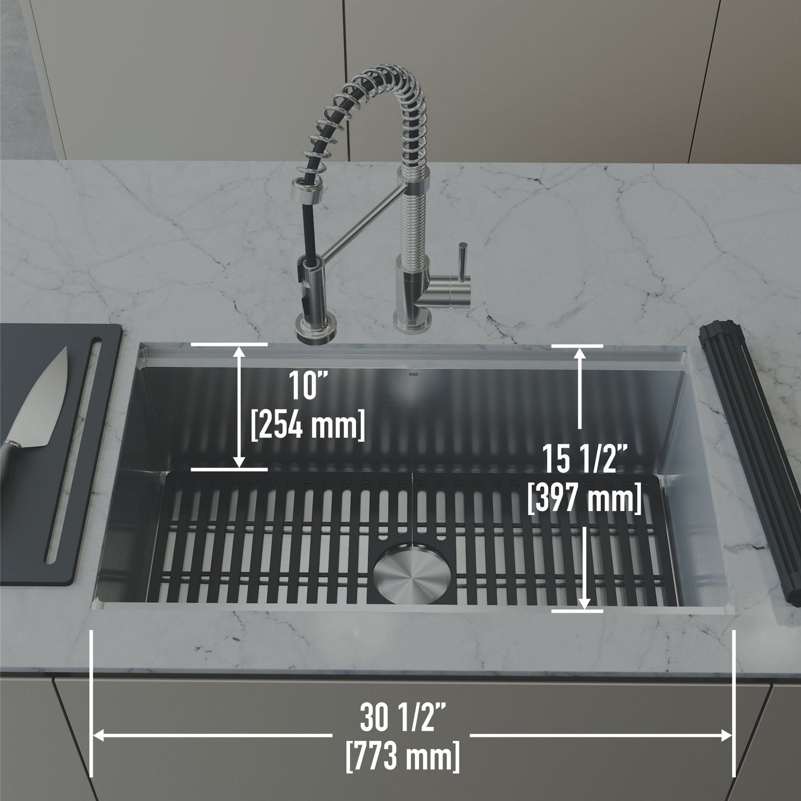 Mercer 33-in Stainless Steel Undermount Kitchen Sink A7X6 - product image 5