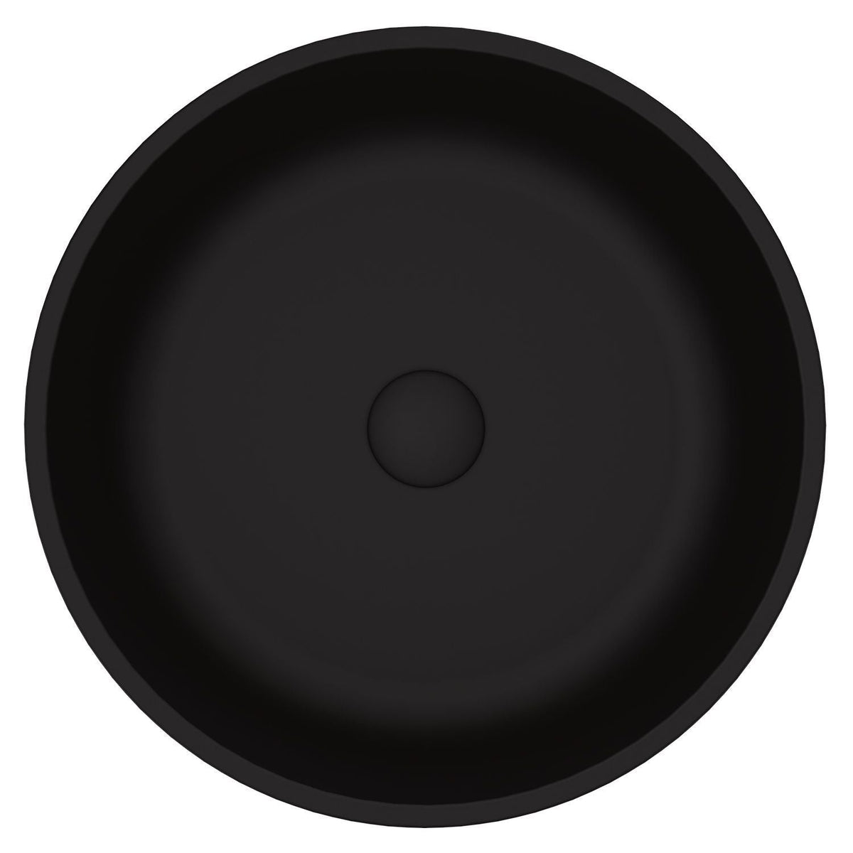 Modus Glass Round Vessel Bathroom Sink/Basin with Rounded Edges & Deep Bowl, Black Z2Y8 - product image 2