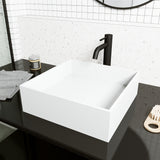 Montauk MatteStone 15x15-in Deep White Bathroom Sink/Basin with Rectangular Vessel F3D0 - product image 6