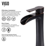 Niko Single Handle Vessel Single Hole Bathroom Sink Faucet with Pop-up Drain, Antique Rubbed Bronze P4G1 - product image 5
