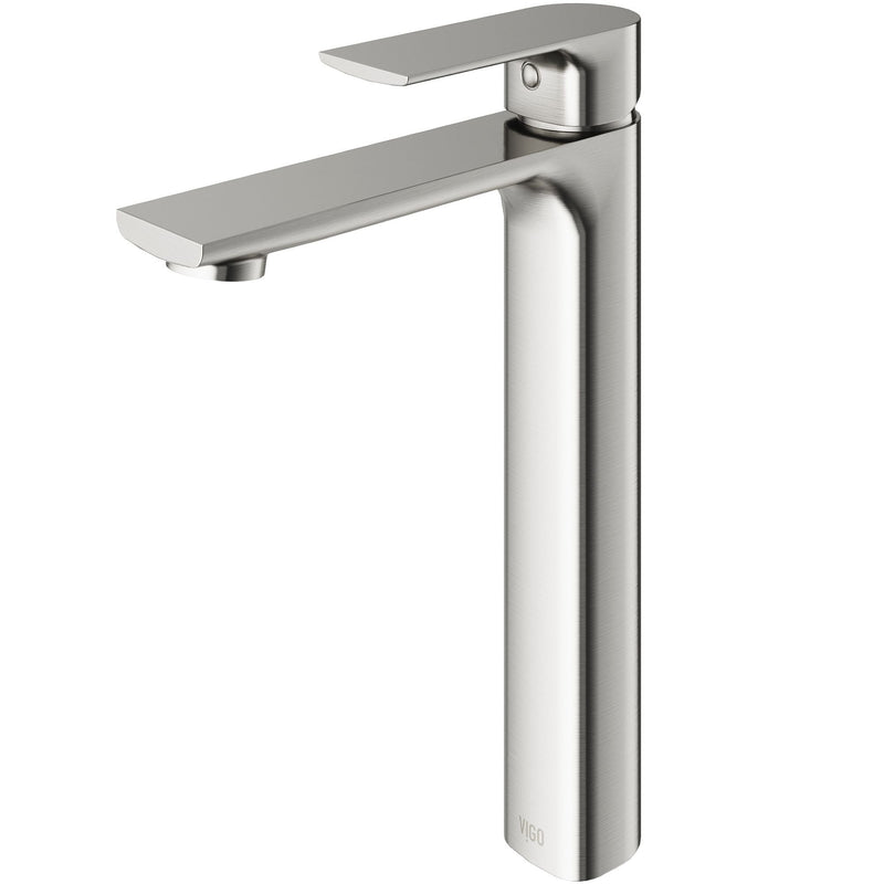 Norfolk Single Handle Vessel Bathroom Sink Faucet, WaterSense Certified, Brushed Nickel H4D9