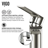 Norfolk Single Handle Vessel Bathroom Sink Faucet, WaterSense Certified, Brushed Nickel H4D9 - product image 5