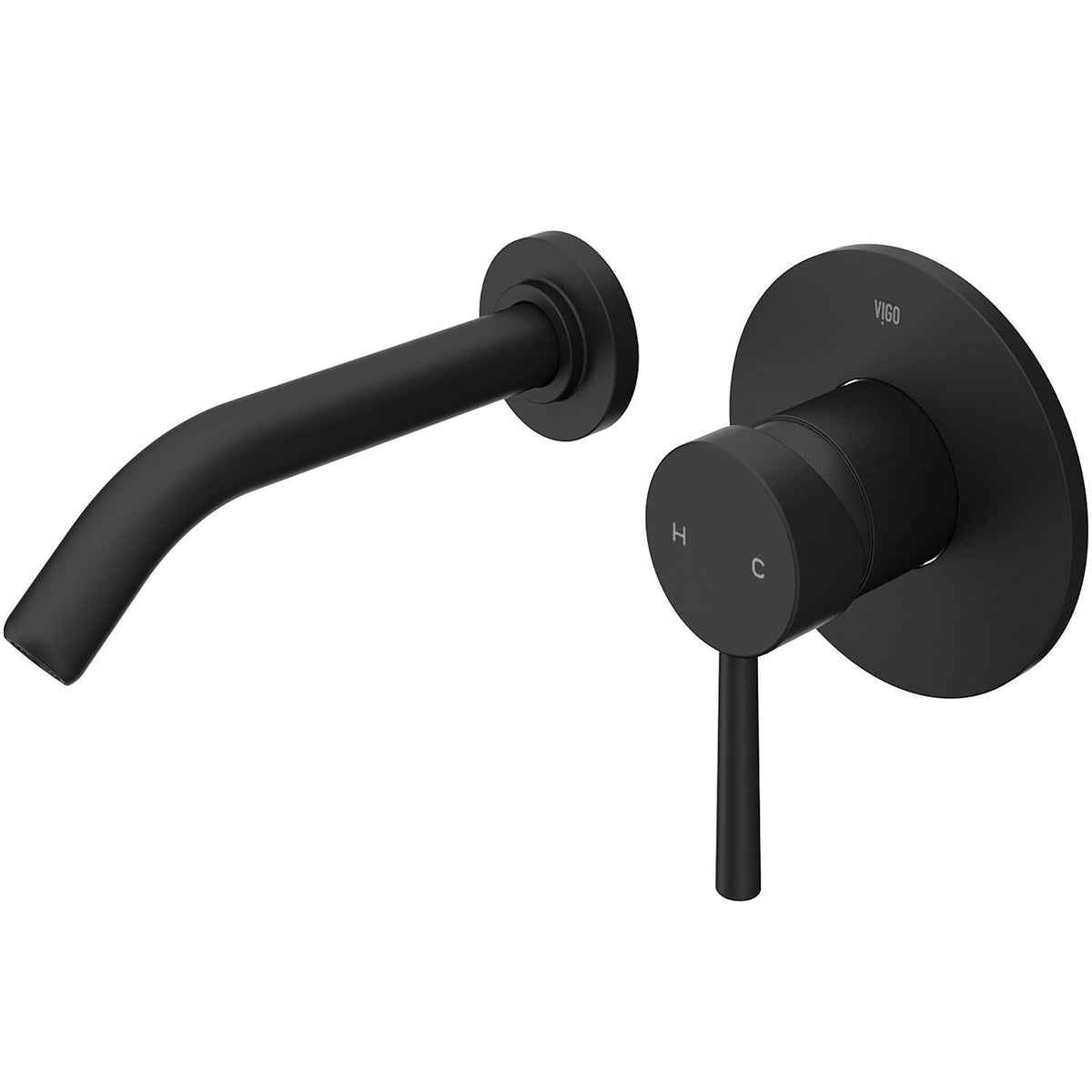 Olus Single Handle Wall Mount Bathroom Sink Faucet, WaterSense Certified, Matte Black B7G3 - product image 2