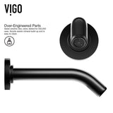 Olus Single Handle Wall Mount Bathroom Sink Faucet, WaterSense Certified, Matte Black B7G3 - product image 3