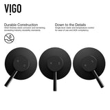 Olus Single Handle Wall Mount Bathroom Sink Faucet, WaterSense Certified, Matte Black B7G3 - product image 6