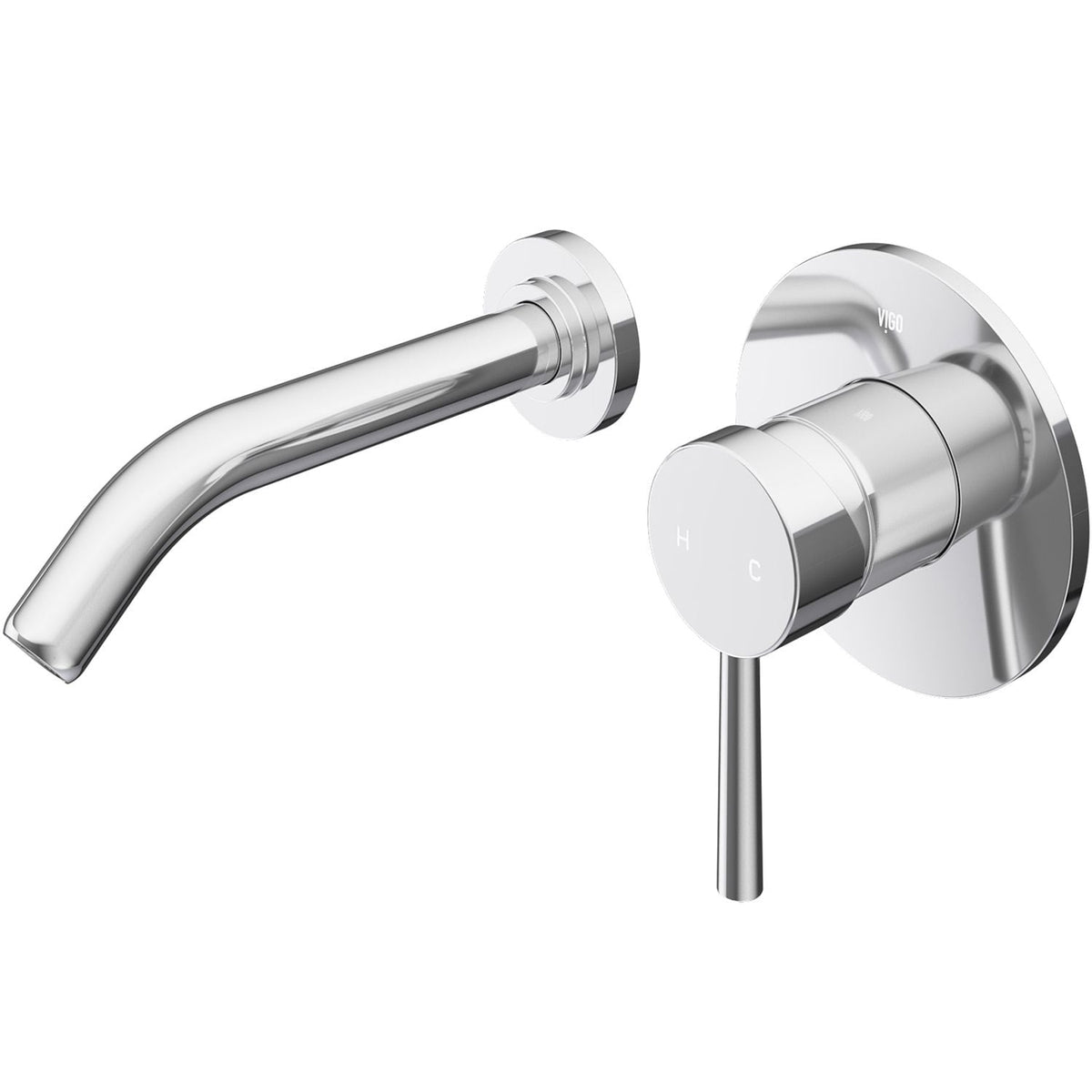 Olus Wall Mount Single Lever Bathroom Sink Faucet, WaterSense Certified, Chrome Z3H9 - product image 1