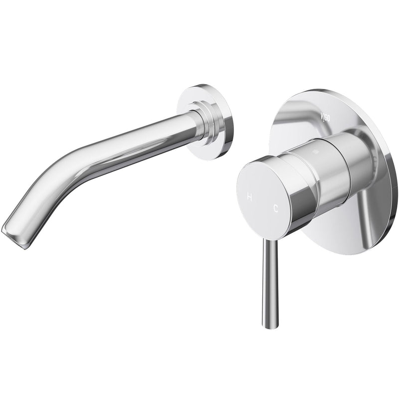 Olus Wall Mount Single Lever Bathroom Sink Faucet, WaterSense Certified, Chrome Z3H9