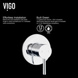 Olus Wall Mount Single Lever Bathroom Sink Faucet, WaterSense Certified, Chrome Z3H9 - product image 4