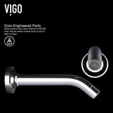 Olus Wall Mount Single Lever Bathroom Sink Faucet, WaterSense Certified, Chrome Z3H9 - product image 5