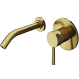 Olus Wall Mount Single Lever Bathroom Sink Faucet, WaterSense Certified, Matte BGold D8H8 - product image 2