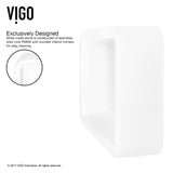 Petunia Matte Stone Rectangular Composite Vessel Bathroom Sink/Basin with Rounded Edges & Deep Bowl, White P5A9 - product image 3