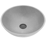 Ravenna Gothic ConcretoStone 16x16-in Deep Grey Bathroom Sink/Basin with Round Vessel M7V0 - product image 1