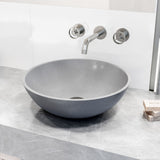 Ravenna Gothic ConcretoStone 16x16-in Deep Grey Bathroom Sink/Basin with Round Vessel M7V0 - product image 5