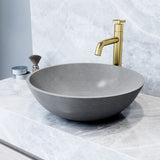 Ravenna Gothic ConcretoStone 16x16-in Deep Grey Bathroom Sink/Basin with Round Vessel M7V0 - product image 6