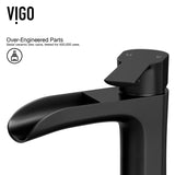 Wisteria MatteStone White Bathroom Sink/Basin Set with Niko Faucet and Oval Composite Vessel L8B3 - product image 7