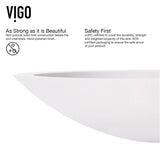 Wisteria MatteStone White Bathroom Sink/Basin Set with Niko Faucet and Oval Composite Vessel M8E7 - product image 8
