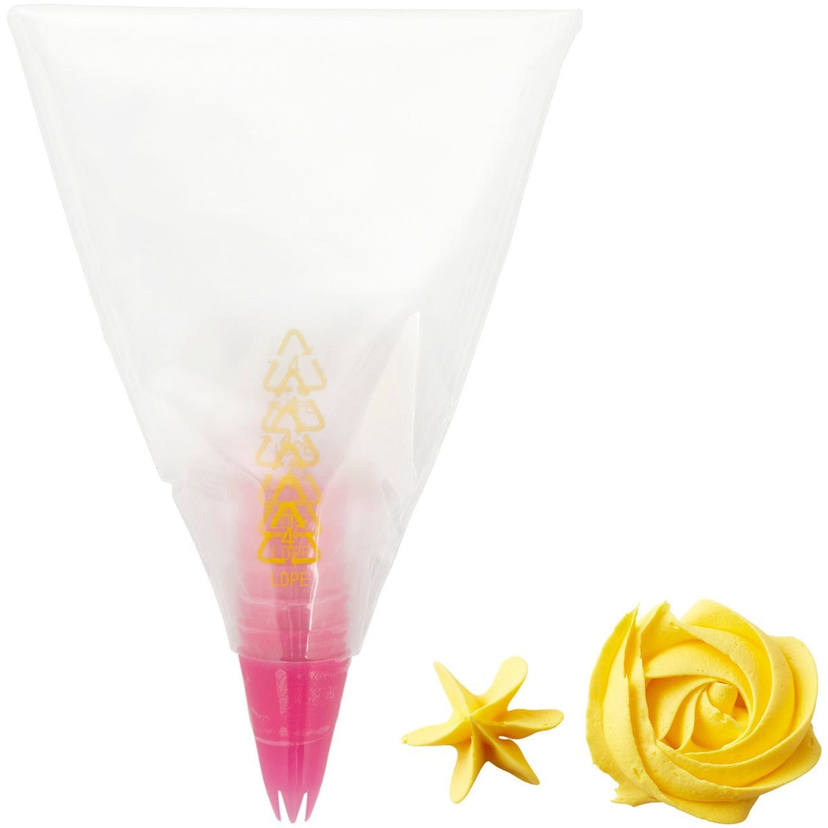 Disposable Piping Decorating Bag Tip Fuse, Clear, 6-pk, for Baking/Cake Decoration Y0E0 - product image 1